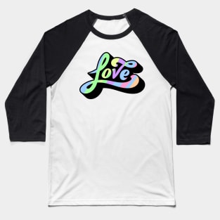 Retro Style Love Baseball T-Shirt